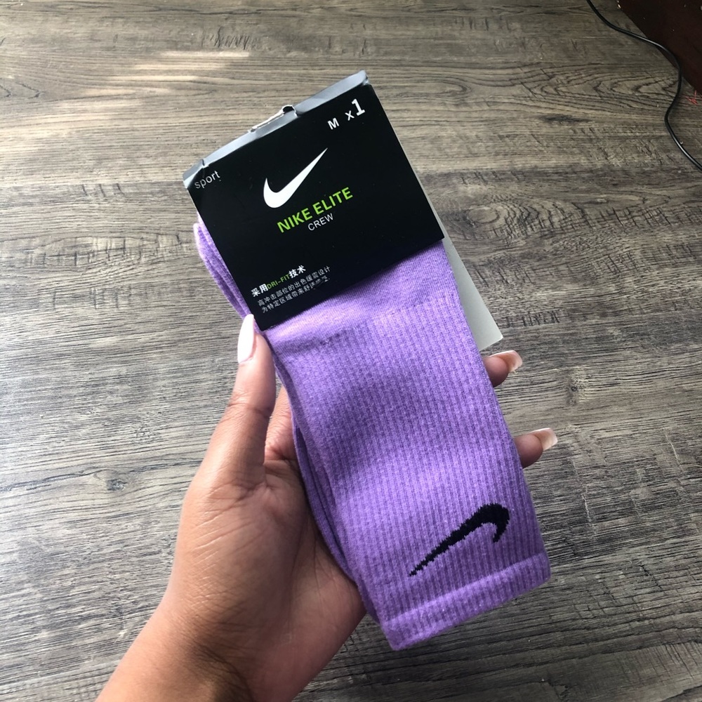 Purple Nike Socks
